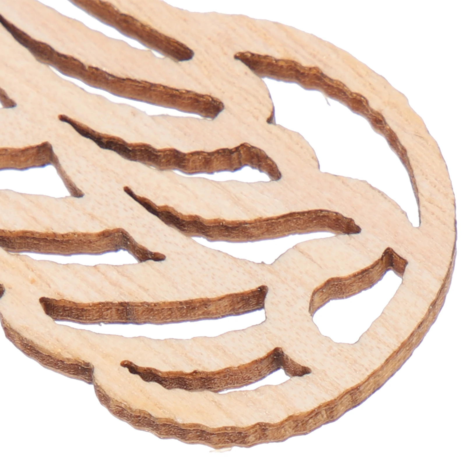 

100pcs Diy Wings Cutouts Wooden Craft Embellishments Christmas Ornaments Unfinished Wood Slices For Crafts Coloring Graffiti