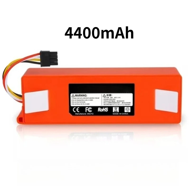 بطارية بديلة متعددة السعة 14.4 فولت لروبوتات Xiaomi 1S وRoborock S5MAX وS6MAXV وS7 وS75 للكنس والتطهير