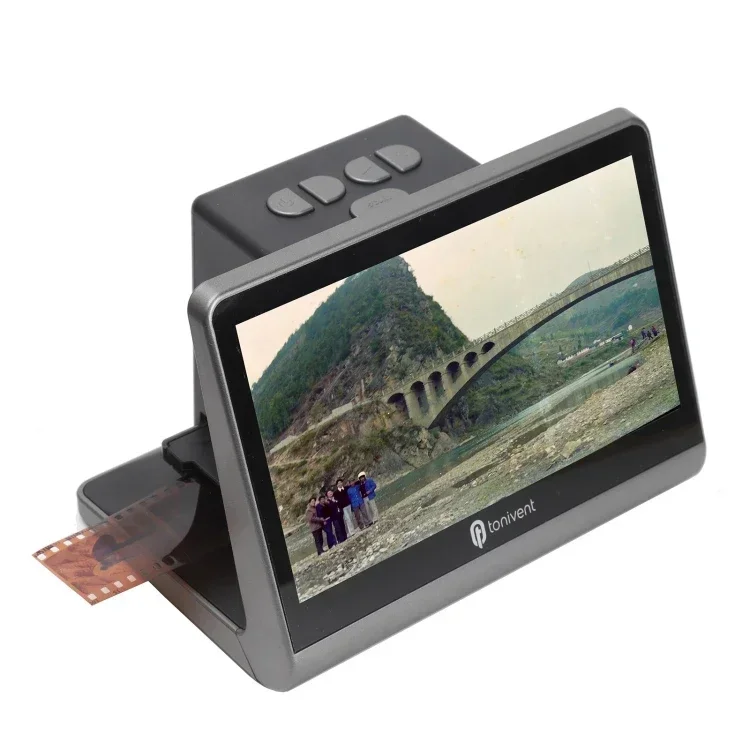 2025 New Arrival Tonivent TON172 24-48 Mega Pixels 7 inch HD Screen Film Scanner /USB MSDC