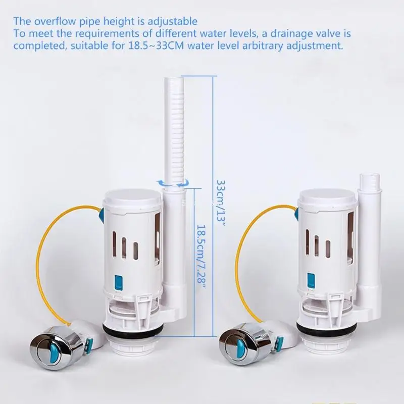 

Toilet Tanks AccessoriesDual Flush Drain Valves with Line Control & Double Row Dropship