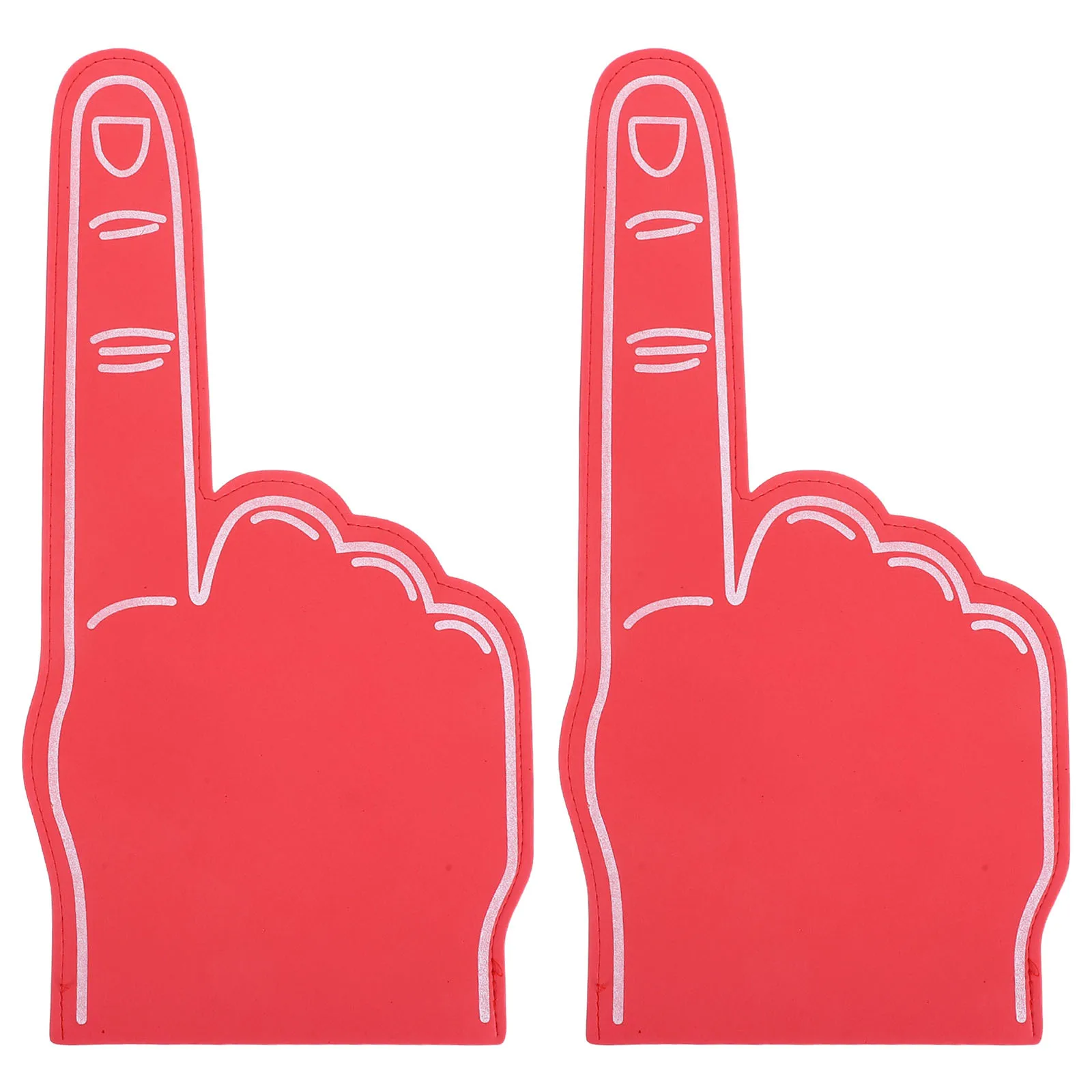 2 قطعة إصبع اليد التشجيع الدعائم خفيفة الوزن ألوان نابضة بالحياة قابلة لإعادة الاستخدام للمناسبات الرياضية والحفلات والاحتفالات المدرسية