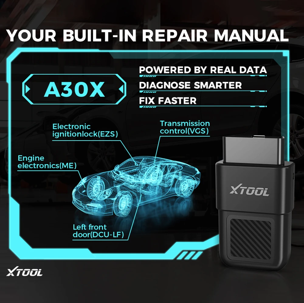 XTOOL A30X Obd2 قارئ الرمز Anyscan A30X بلوتوث أداة تشخيص السيارة 26 + إعادة تعيين Relearn 5000 + نموذج لسيارات BMW/Benz PK Thinkdiag 2 #5