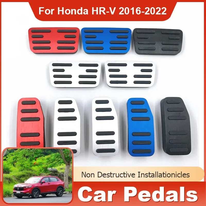 

Car Accessories Accelerator Fuel Brake Pedal Foot Rest Pedals Pad Cover for Honda HR-V HRV HR V Vezel RU MK2 2016~2022 2021 2020