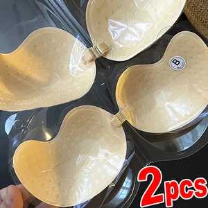 Bra Tongkat Perekat Tanpa Tali Tak Terlihat Bra Push Up Tanpa Tali Lingerie Backless Seksi Wanita Pakaian Dalam Bralette Silikon Mulus Pakaian Dalam 10 payudara silikon penjualan terbaik b d - №