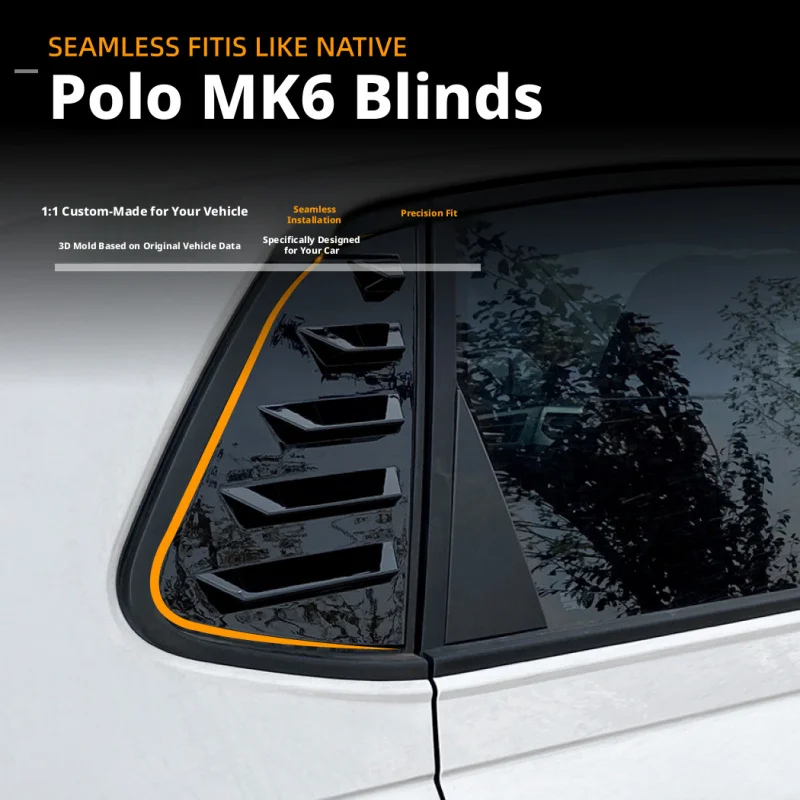 

Накладки на окна VW Polo MK6 2018, треугольные дефлекторы, шторки на окна автомобиля, наклейки, детали для модификации, спортивный стиль, простая самостоятельная установка