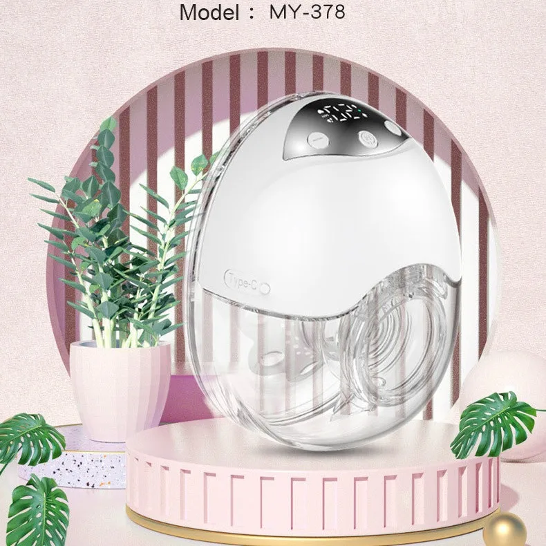 New Wearable Electric, Fully Automatic Hand-held Large Suction Bilateral Breast Pumping Massage Prolactin Breast Pump
