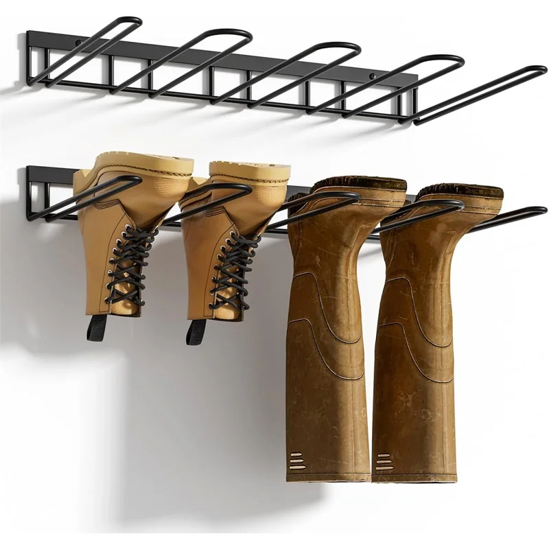 Boots Shoes Rack Suitable for High Boots and Cowboy Boots Entryway Garage 2025 Creative Metal Wall Mounted Shoe Storage Rack