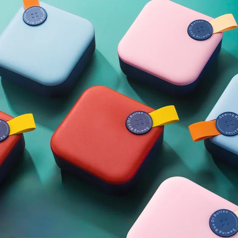 

Простой набор для шитья пуговиц, набор швейных и ремонтных инструментов, портативный многофункциональный ящик для хранения швейных и ниток