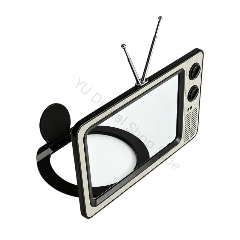 96BA 12-Zoll-Retro-TV-Telefon-Bildschirmlupenständer mit nicht blauem Licht, faltbare Designs für Heimkino und Videoansehen – Detail 3