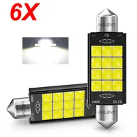 6x Festoon 31mm 36mm 39mm 41mm LED Bulb C5W C10W C3W Super Bright Car Dome Light Canbus Auto Interior Reading Lamps White 12V