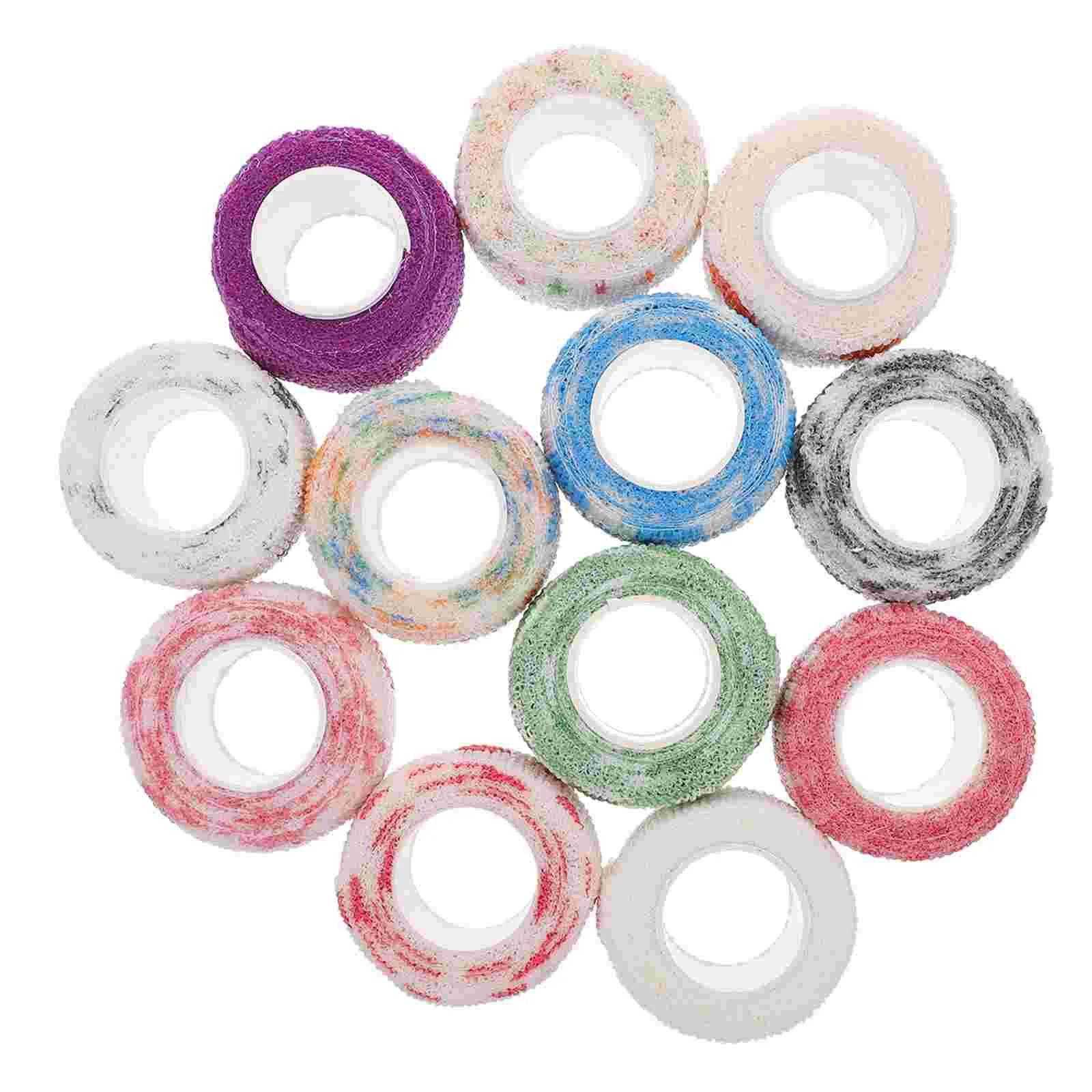 

12 Pcs Magnetic Tape Finger Bandage Wrappers Body Self Adhesive Wraps Elastic Tapes Student