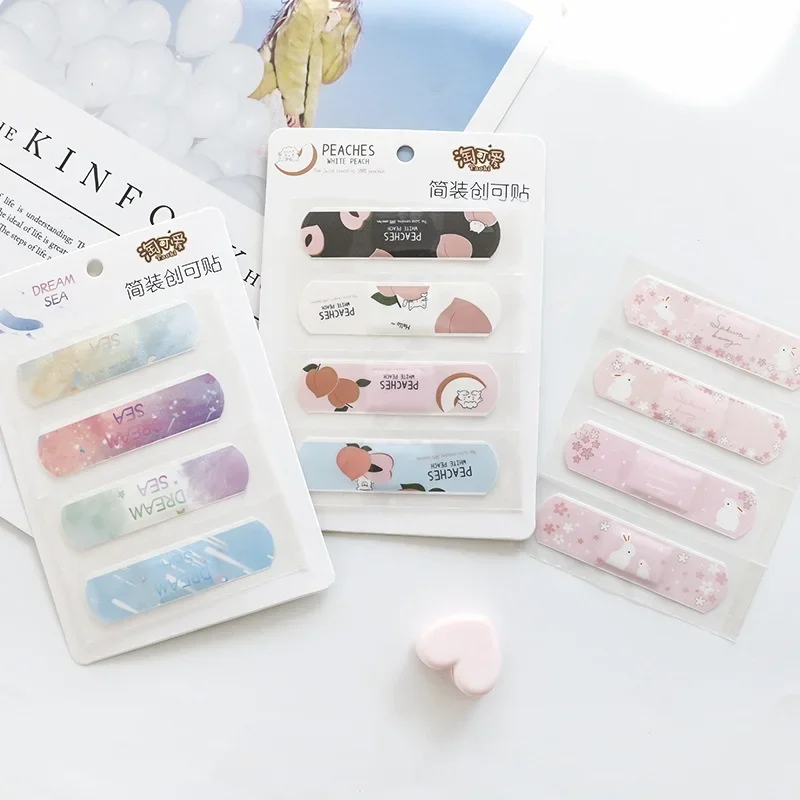 3Pcs Waterproof Breathable Cute Cartoon Band Aid Hemostasis Adhesive Bandages First Emergency Kit For Kids Children