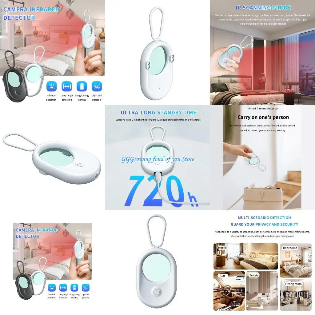 

H9EB T02 Wireless Detector Trackers For Cameras Position Detection For Travel and Bussiness Trip Security