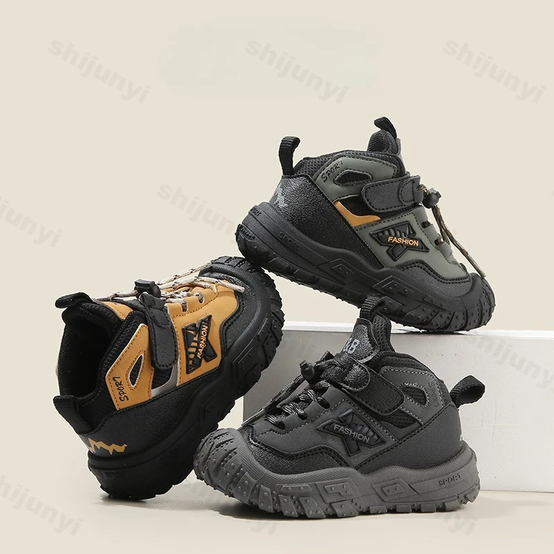 

Children Sneakers Spring Autumn New Boys Outdoor Non Slip Comfort Hiking Shoes Soft Sole Lightweight Fashion Girls Running Shoes