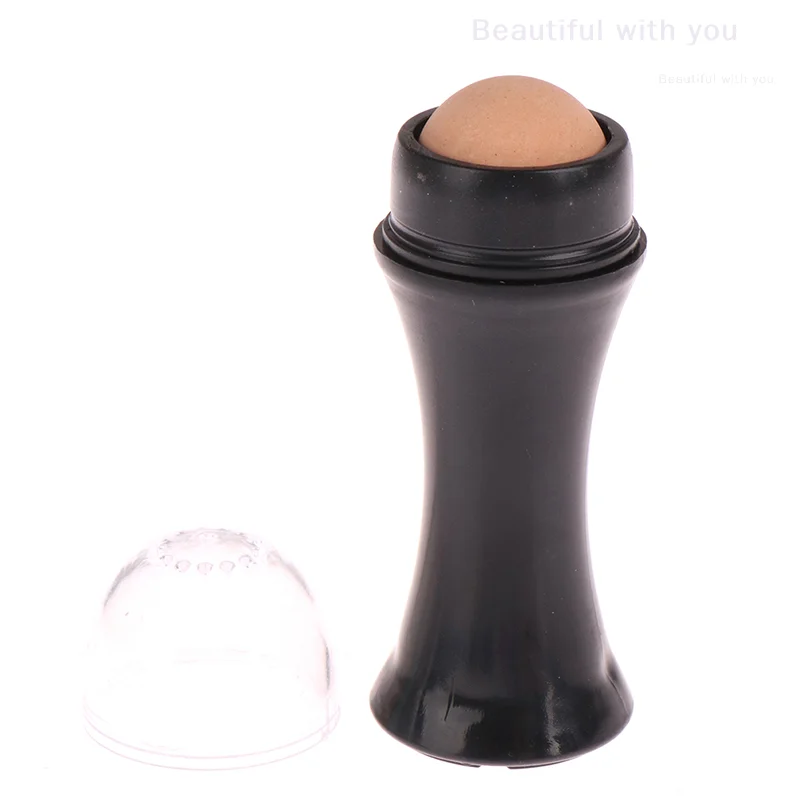 1Pcs Facial Oil Absorbing Roller Volcanic Stone Ball Oil Removing Rolling Ball