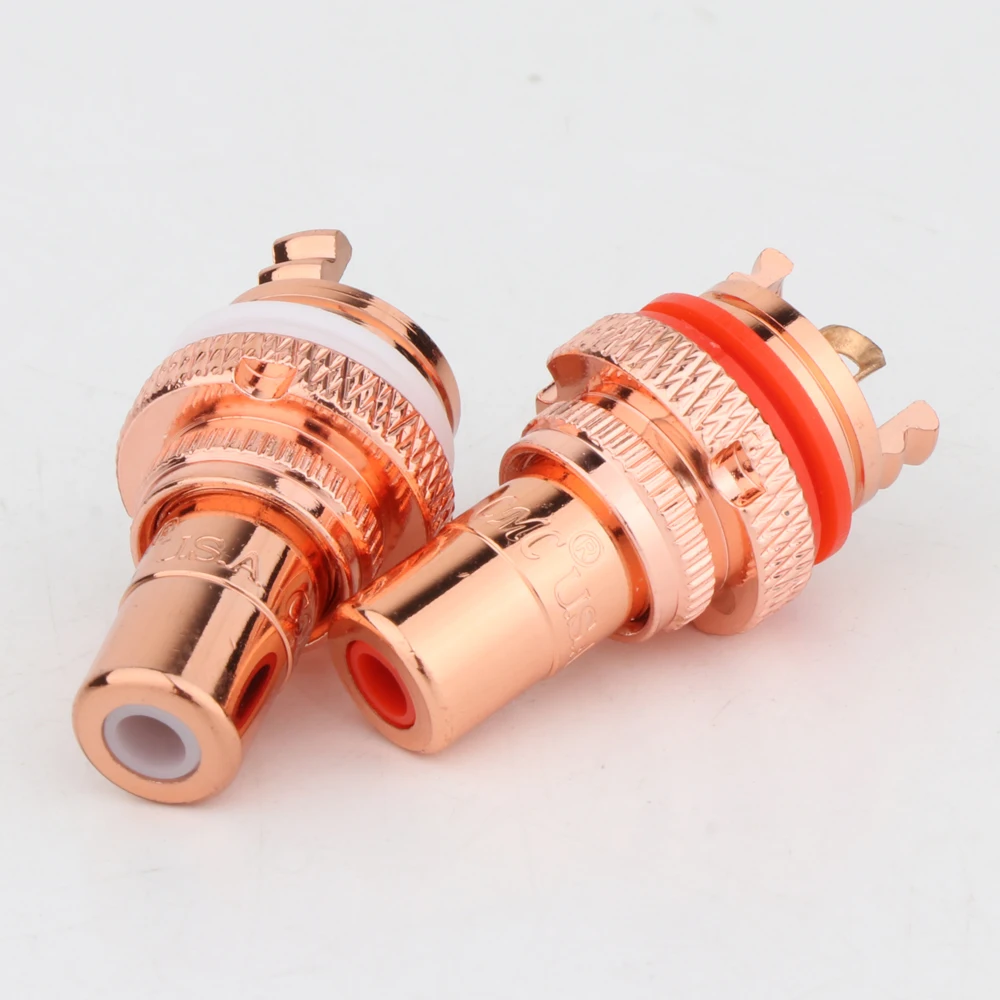 RS3016 высококачественный Hi-Fi аудио гнездовой разъем шасси с красным медным покрытием, гнездовой разъем RCA, фотопанель, терминал