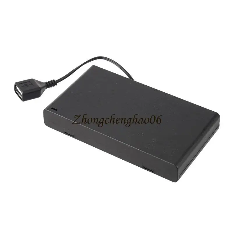 AA Battery Box AA Battery Case with USB Cable USB Battery Case Box Case 2/3/4/6/8 Slot AA Battery Box with Switches 601F