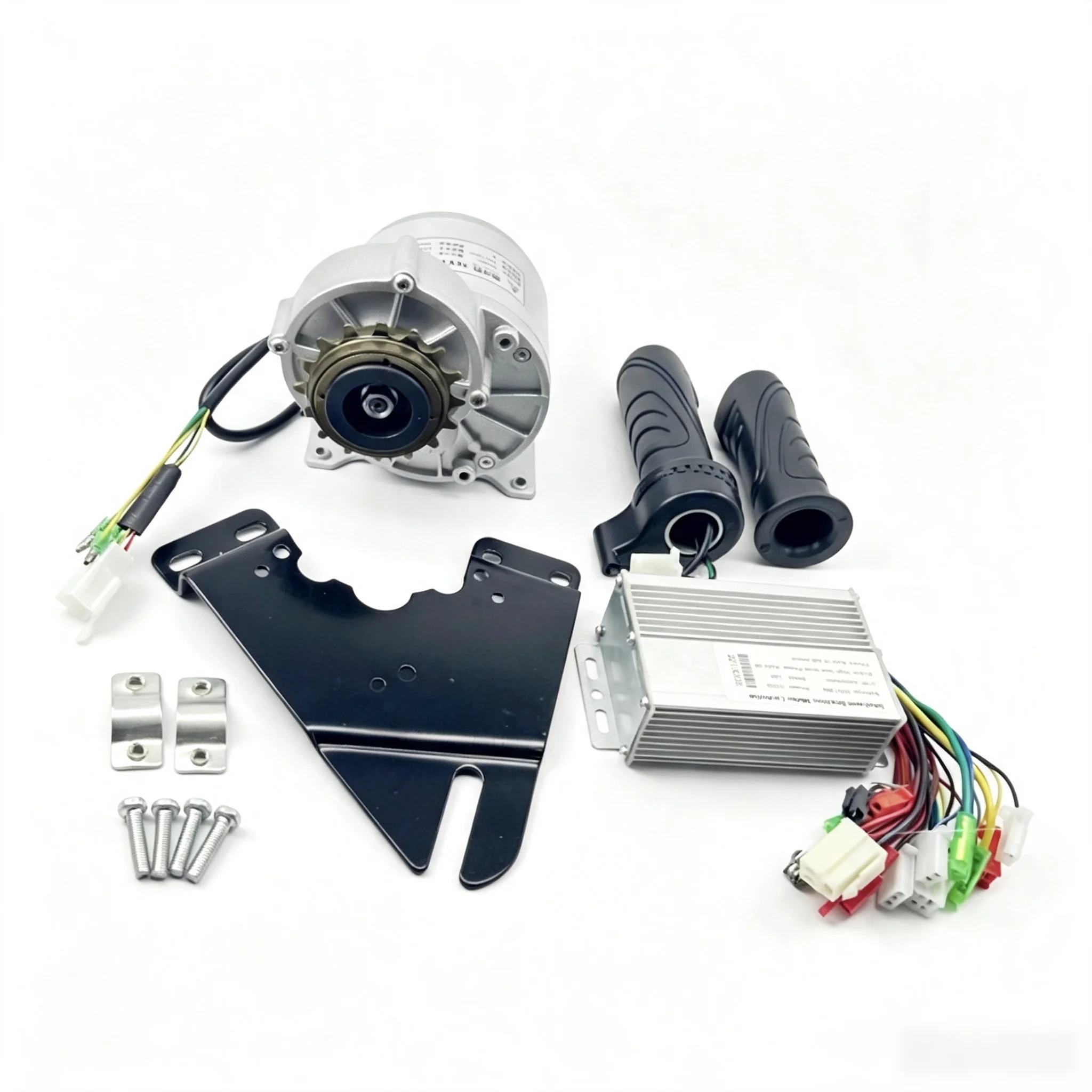 250W 350W DC 24V 16T Freewheel Sprocket Brushless Gear Motor With Controller and Throttle , BLDC Motor