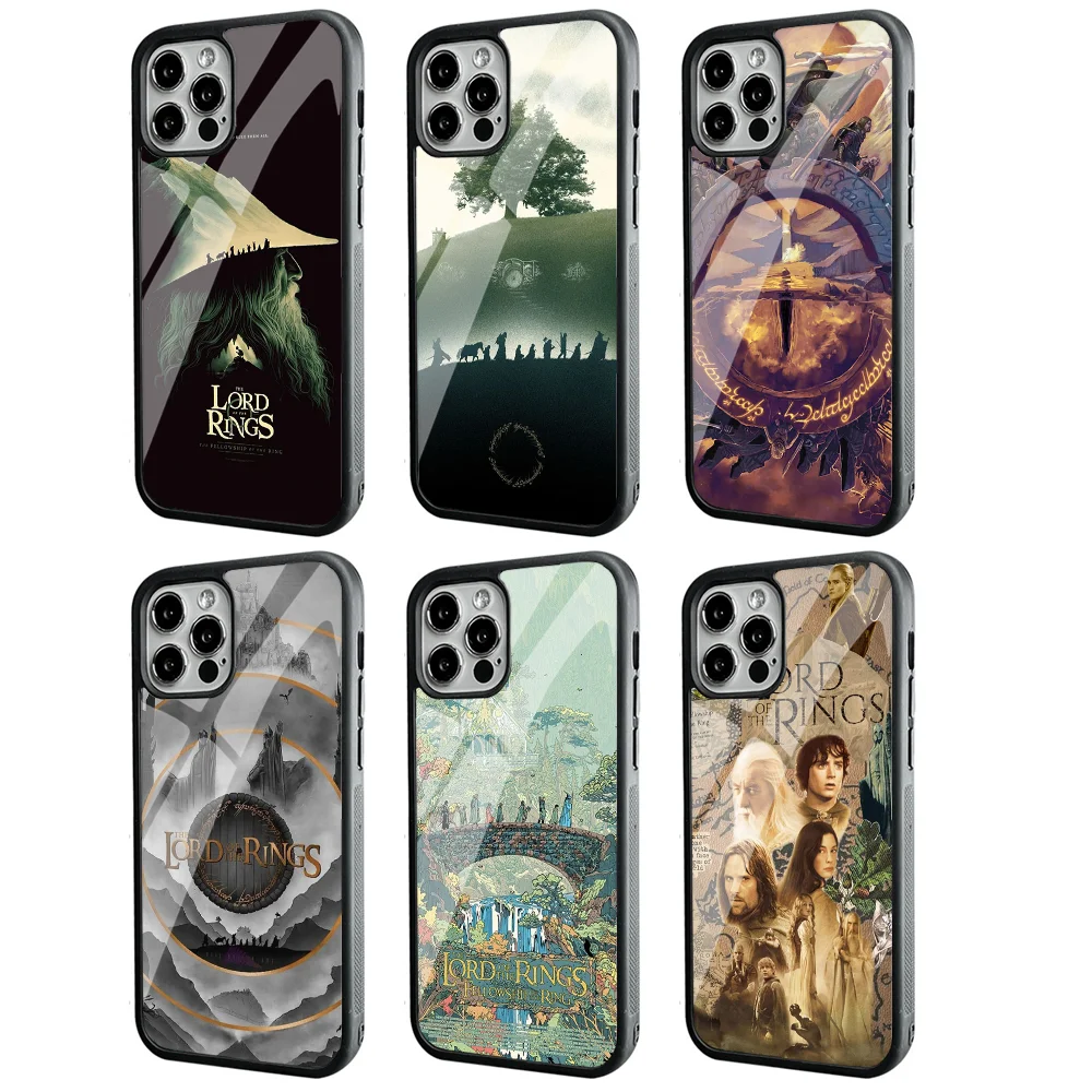 Movie R-Rings Of The L-Lords Phone Case For IPhone 11 12 13 14 15 Plus Pro Max Mirror Acrylic PC TPU Cover