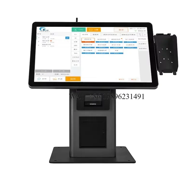 21.5 Inch Capacitive POS System with Self-Order Retail Touch Kiosk Big Screen Windows Terminal for Sale Featuring SDK