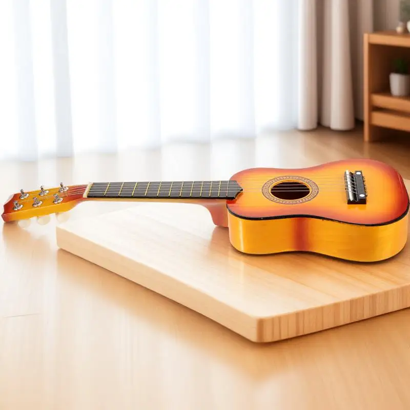 21 Inch Children's Guitar Acoustic for Kids Beginner Guitars Toddler Musical Instruments Acousitc Toy Beginners Wooden