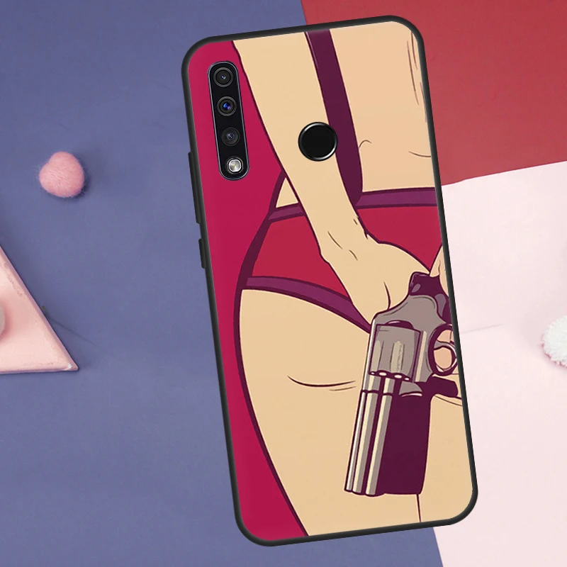 مثير الساخن الفتيات الشفاه الوردي بيكيني القضية لهواوي نوفا 10 9 SE 8i 11i 12i 12s Y60 Y70 Y90 Y72 Y73 Y61 Y91 P60 Pro P30 P40 لايت #4