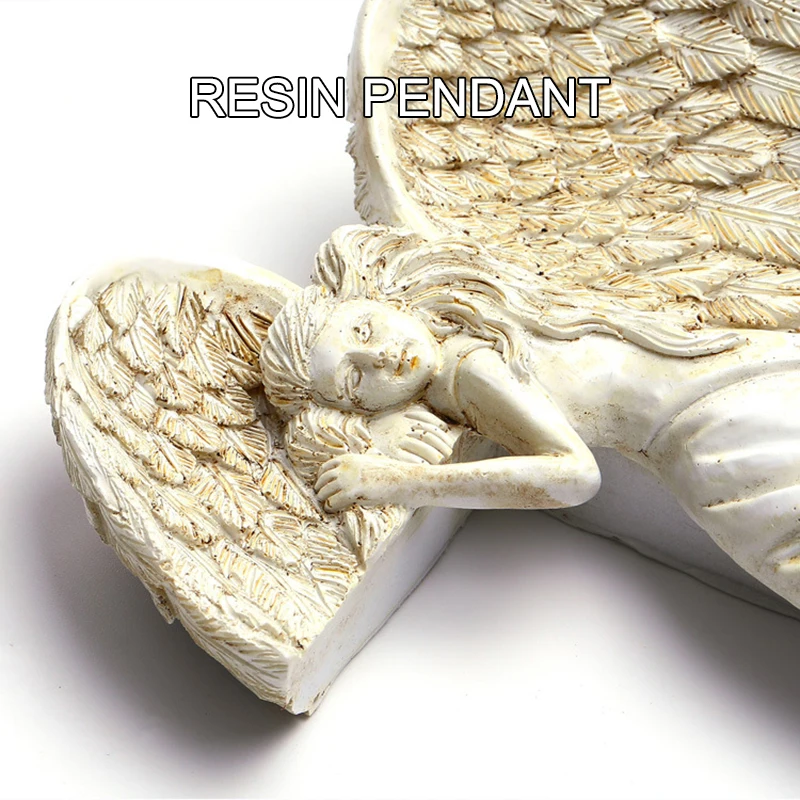 الفداء أجنحة الملاك زخرفة بيضاء نقية معلقة الديكور إطار الباب الديكور الراتنج الديكور النمط الأوروبي #3