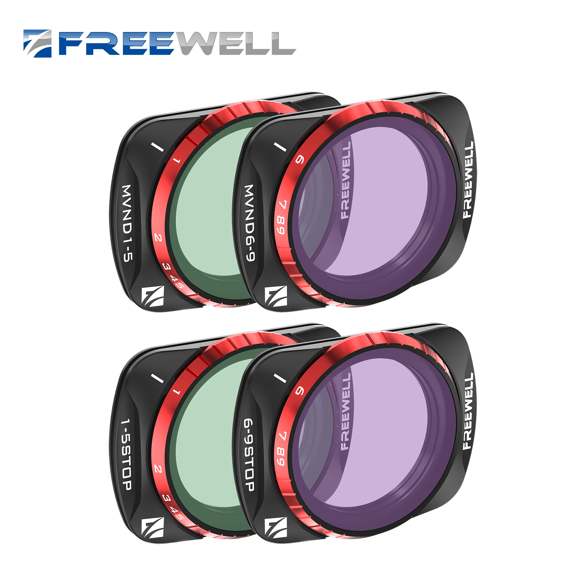 Freewell VND Filters 4-Pack for Osmo Pocket 3  - Adjust Exposure in Real-time