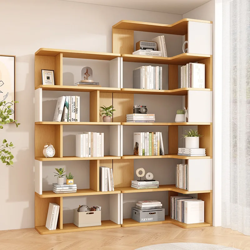 

Bookcase, corner shelf, floor-standing simple living room partition storage