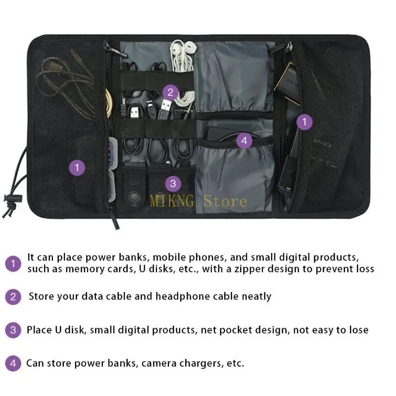 Electronic Organiser Bag, Cable Management for Gadget,Travel Electronics Accessories Bag Best Sale