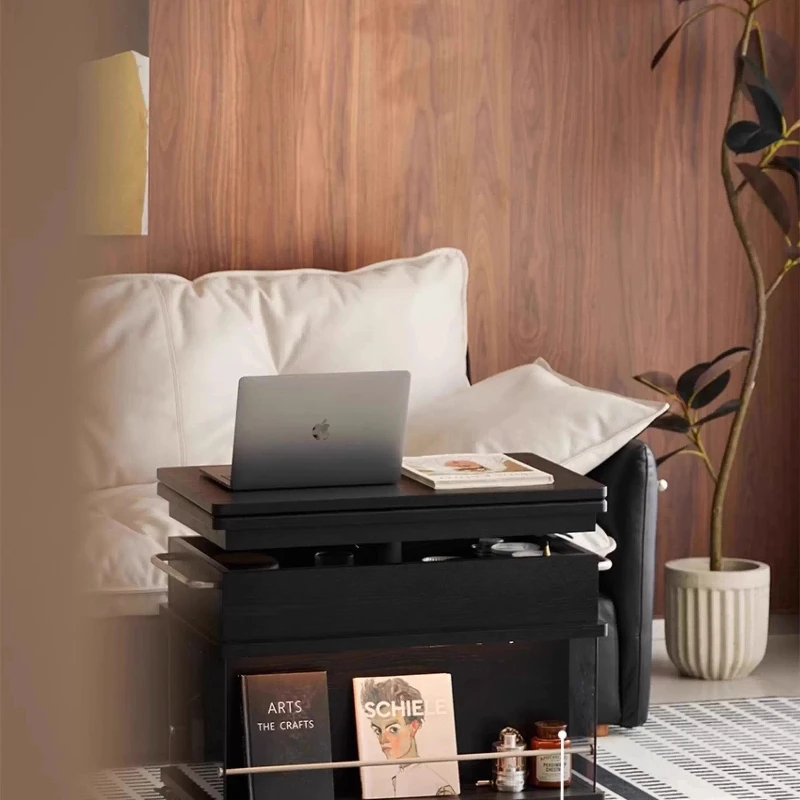 

Декор комнаты Украшение гостиной Деревянный журнальный столик Ящики Эстетическая Mesa Вспомогательная мебель для дома Mesa De Centro Подъемная