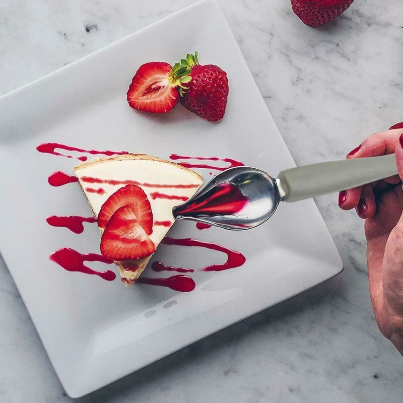 Chef Decoration Spoon for Sushi And Dessert - Food Draw Tool Design Sauce Dressing Plate Cake Bakeware Coffee Gastronomy