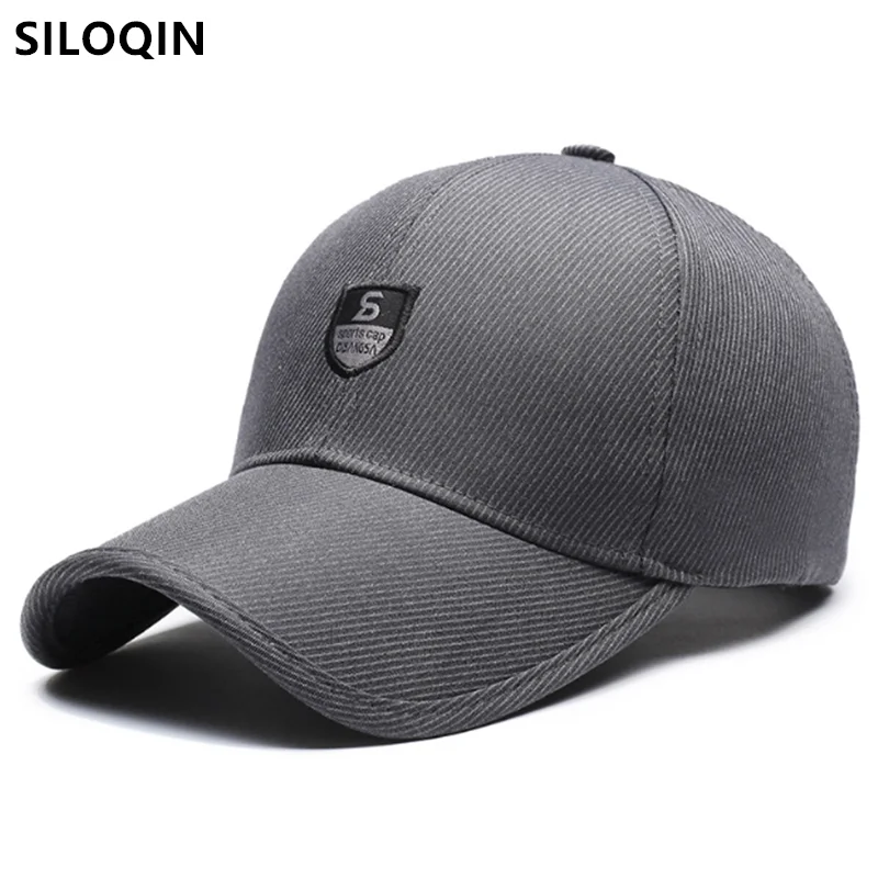 

2024 New Original Design Winter Thickened Warm Baseball Caps For Men Hard top Golf Cap Male Bone Simple Cotton Hats Snapback Cap