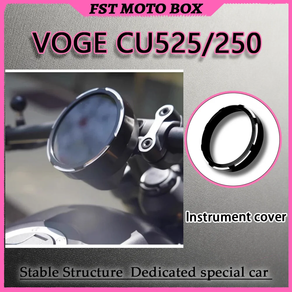 FOR VOGE CU250 & CU525 CNC Precision Carved Hard Anodized Aluminum Alloy Speedometer Protective Cover for Motorbike Instruments