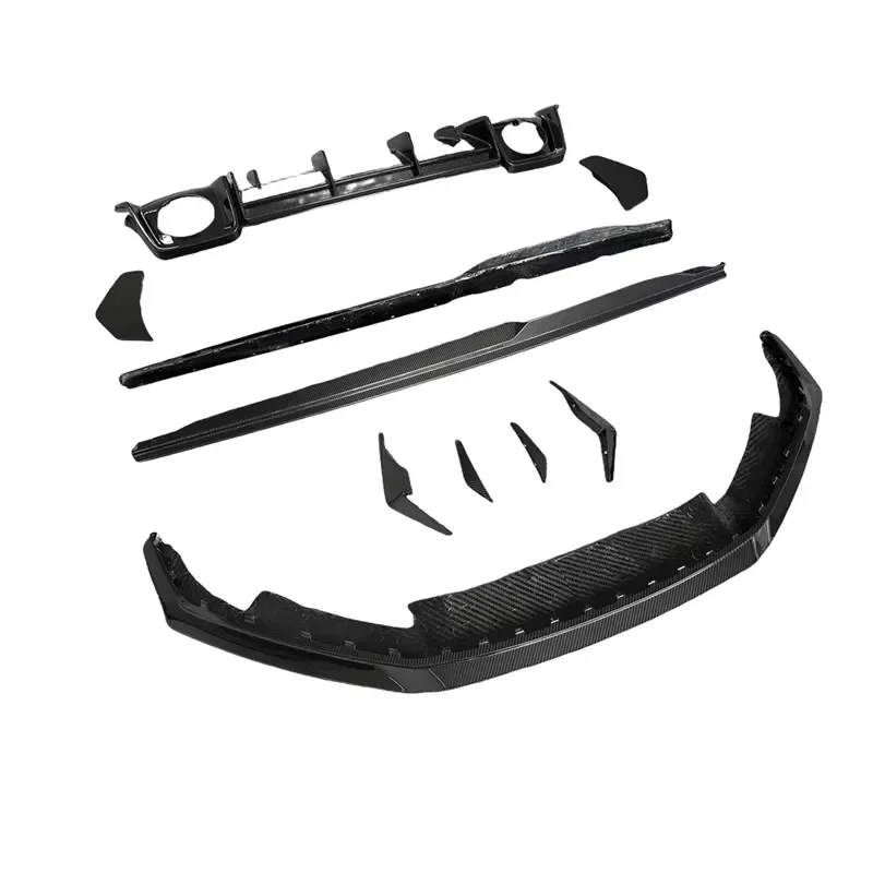 Performa Style Dry Carbon Body Kit Front Bumper Lip Canards Side Skirt Rear Bumper Rear Spoiler for R8