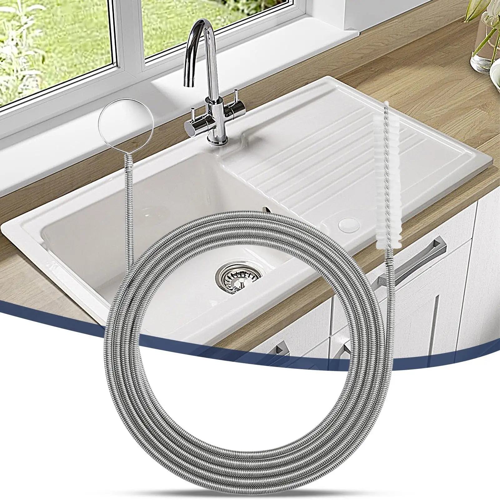 

Щетка для чистки автомобильных труб, автомобильная дренажная щетка для чистки, 150 см, гибкий очиститель шлангов для стирки, раковины в ванной комнате