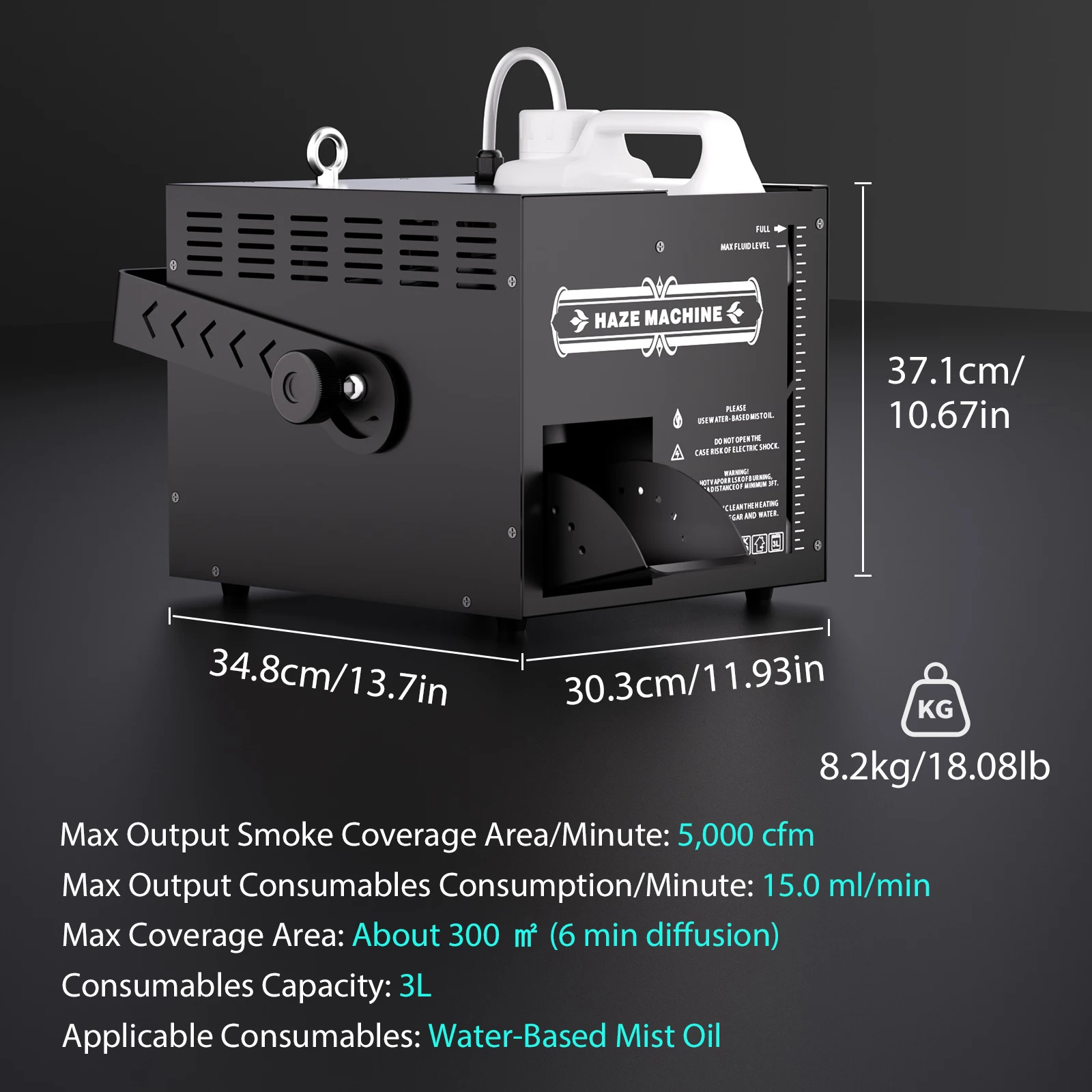 Fieryzeal 1000 واط آلة الضباب DMX التحكم عن بعد آلة الضباب المرحلة تأثير آلة لصنع الدخان ل DJ ديسكو حفلة موسيقية تأثير مبيد