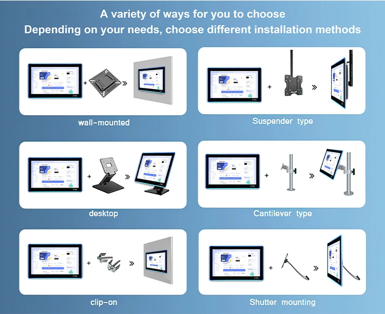 OEM 7 polegadas -24 polegadas marinho moni r ip67 ip65 à prova d'água 1000 cd/m2 1500 lêndeas tela de toque LCD de alto brilho