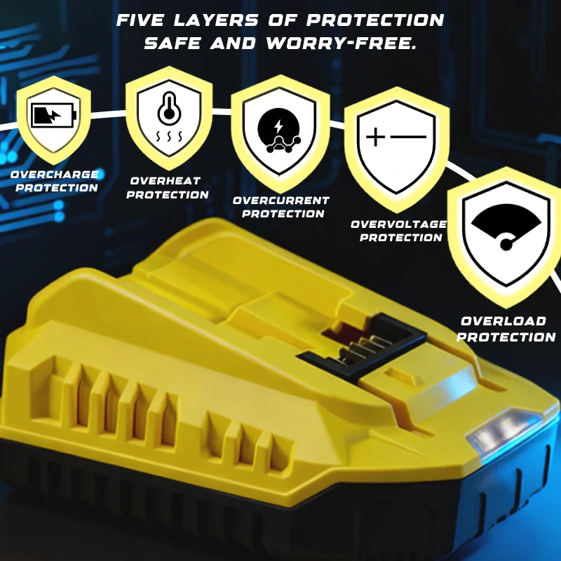 شاحن بطارية استبدال شاحن بطارية ليثيوم الملحقات ل ديوالت 20 فولت بطارية دبوس DCB206 DCB205 DCB204 DCB203 DCB120 #5