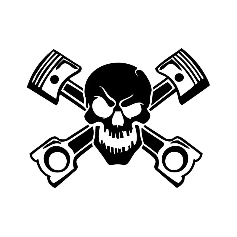

Car Sticker Vinyl Death Skull Personalized Sticker on Car Funny Decal Motorcycle Stickers Car Styling