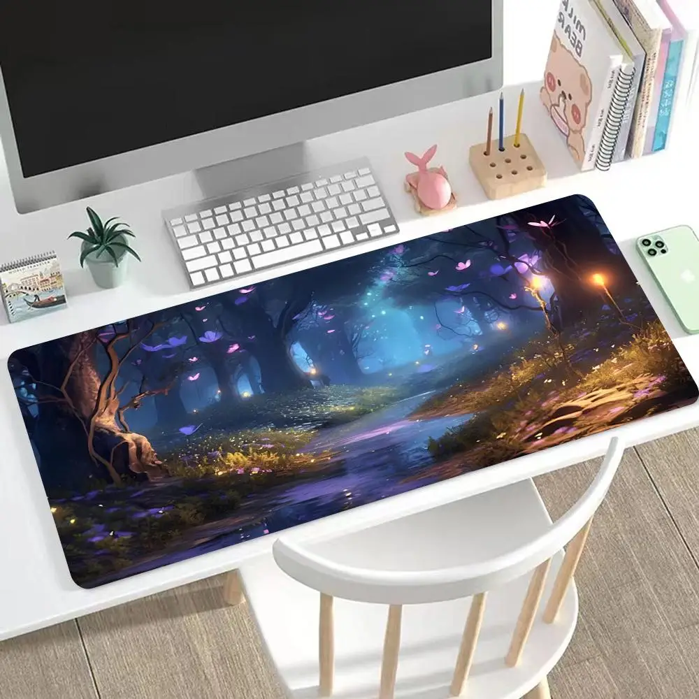 

Forest Mouse Pad Large Mouse Pad & Computer Game Mouse Mat (35.4x15.7IN/31.5X15.7IN Map) (90 x40/80x40cm Map)