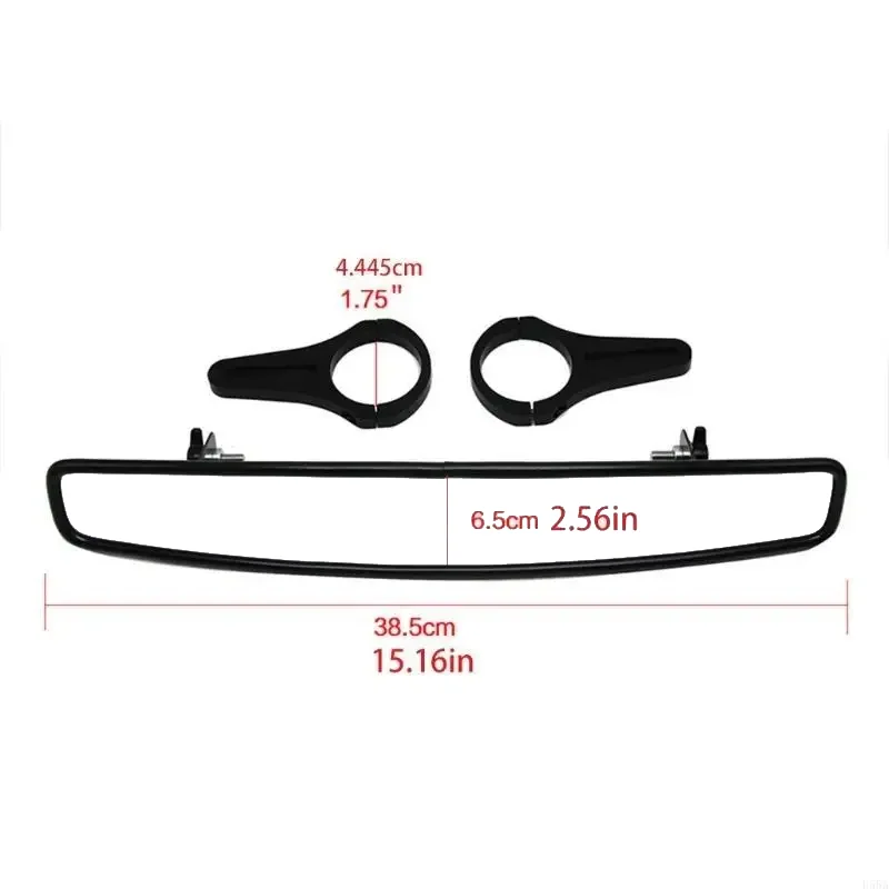 UTV ATV Rear View Convex Mirror Replacement For Yamaha Polaris RZR Ranger 800 XP 1000 Arctic Cat Wildcat HDX With 1.75” Clamp