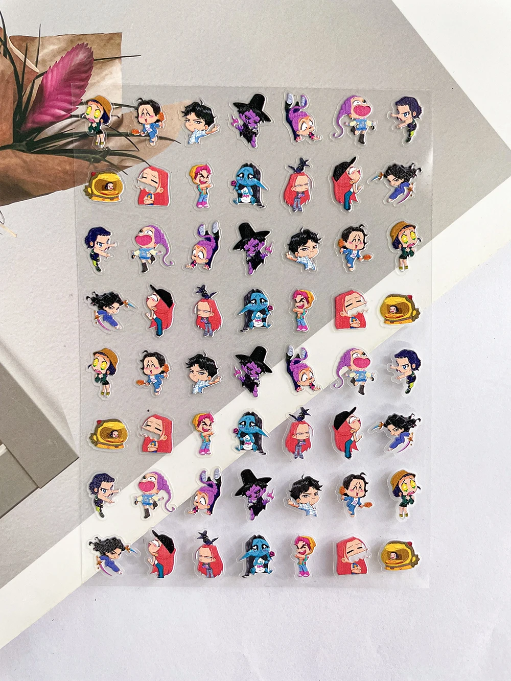 شعبية البسيطة أنيمي Kpop الصيادين شيطان ساجا بنين الأمتعة العلامات ملصقات مسمار الفن مقاوم للماء Diy بها بنفسك Loptop الغيتار لاصقة تزيين #4