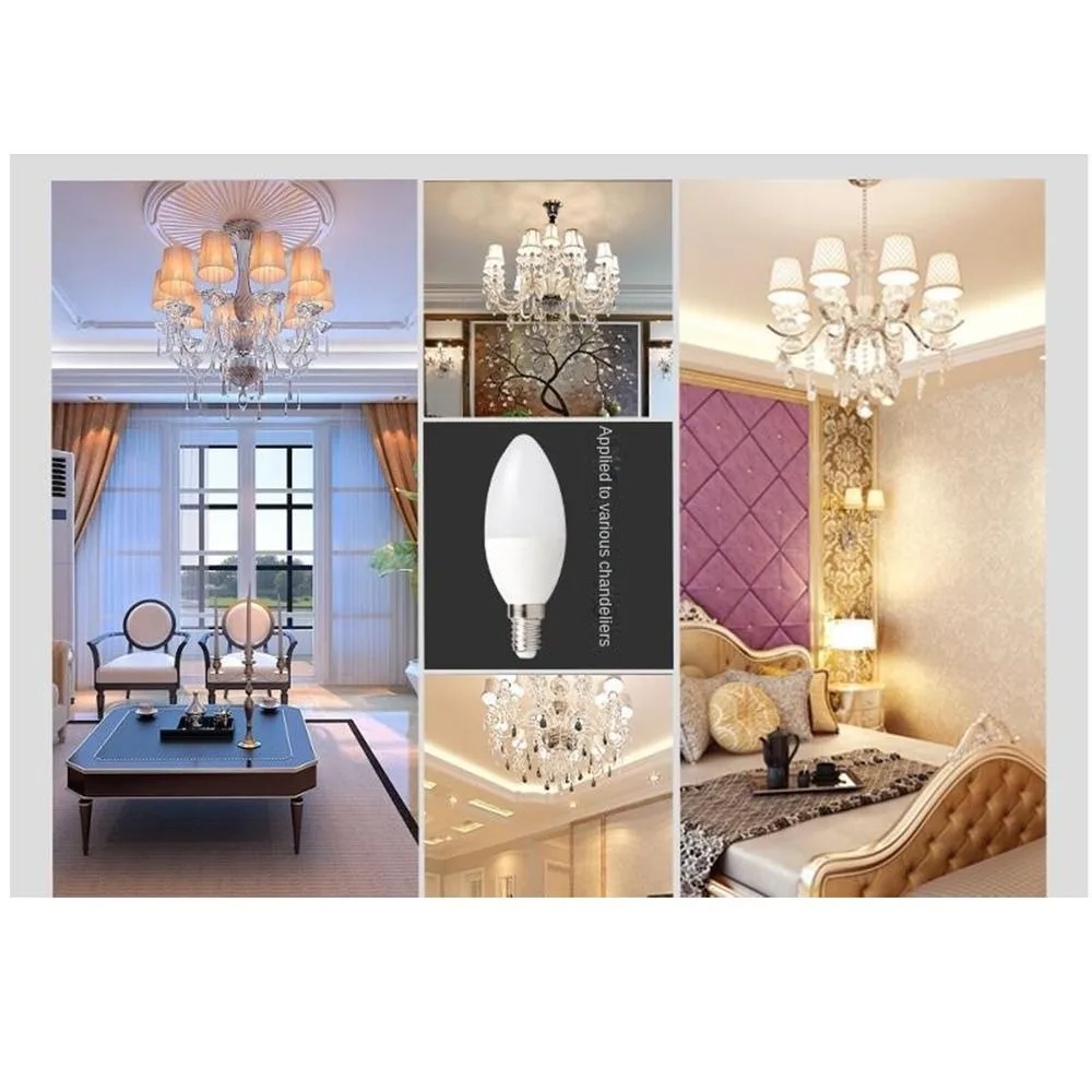 E14 Led شمعة لمبات 220 فولت الضوء الأبيض Led الثريا شمعة ضوء 3 واط 5 واط 7 واط 9 واط جودة عالية توفير الطاقة مصباح ديكور المنزل