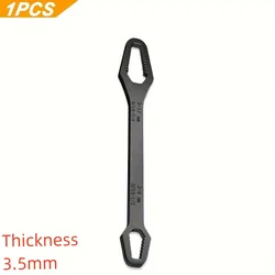 1pc  3-17mm Multifunctional Double End Box Wrench Hexagonal Solid Wrench for Tightening Various Diameter Screws and Nuts