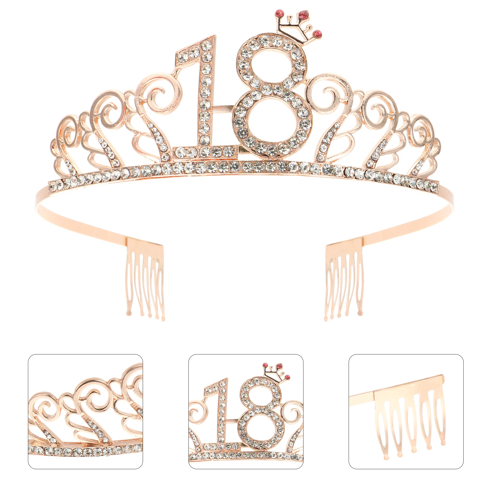 

2pcs Birthday Party Sash Headband Shoulder Strap Set Crown Accessories Girls Comfortable Photos Stylish Lettering Special Queen