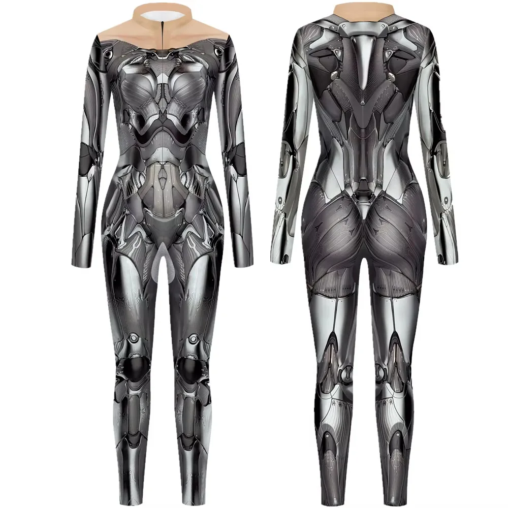 

2025 Woman Alita Battle Angel Rosa Salazar Cosplay Jumpsuit Costume Zentai Bodysuits Ladys Halloween Carnival Party Suit