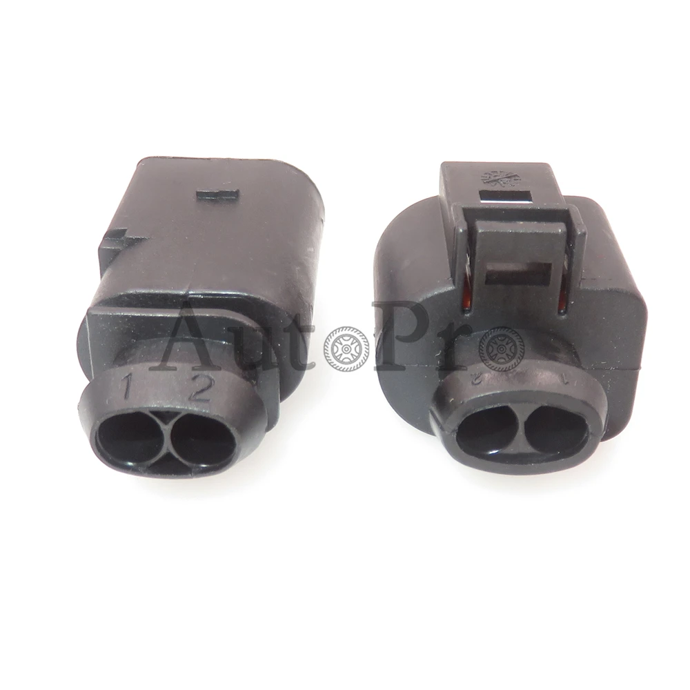 1 Set 2 Hole 1J0973722 8D0973822 1717692-1 AC Assembly Car Fog Light Cable Plug Auto Water Jet Motor Wire Socket For VW Audi
