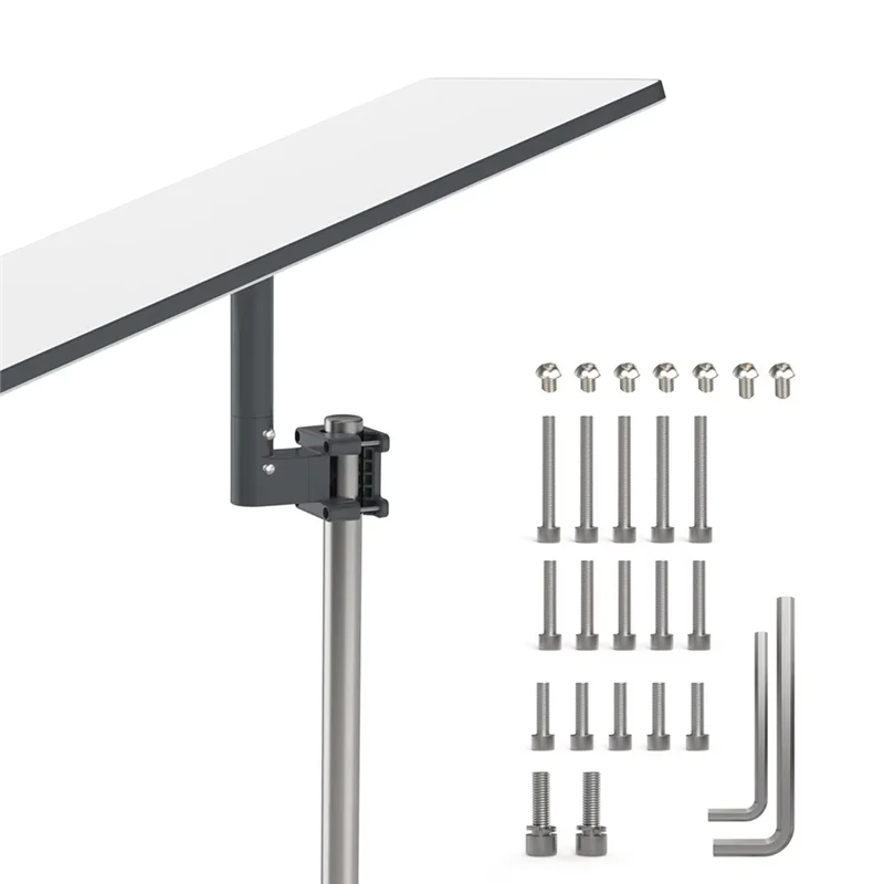 -MEOF لـ Starlink Gen 3 RV Ladder Mount 360 °   رف تثبيت قابل للتعديل لمحول أنبوب نطاق ملحقات التثبيت Starlink V3