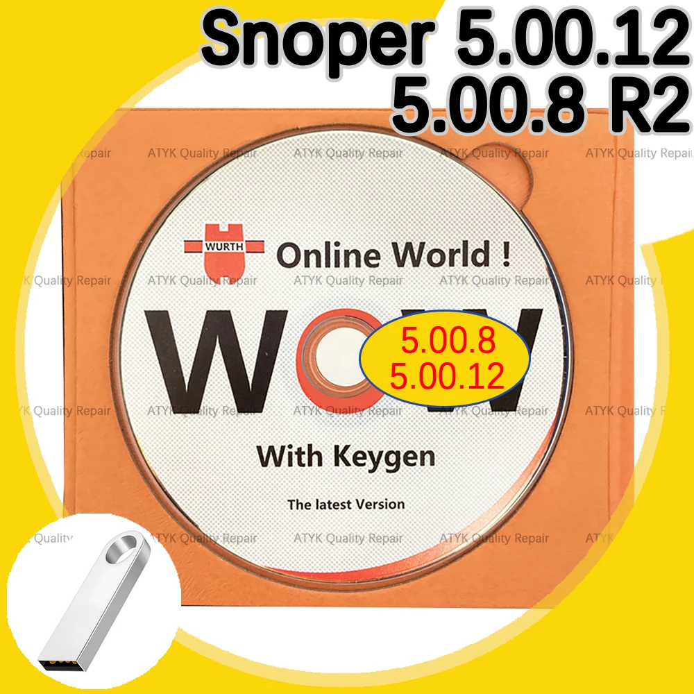 

5.00.12 WOW Snoo-per 5.00.8 R2 With Keygen Diagnostic software inspection tools ECU Repair interface cars tuning auto Program